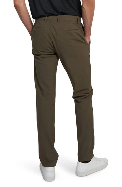 Theory Zaine Precision Ponte Knit Pants In Dark Moss
