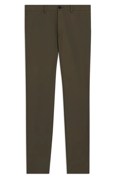 Shop Theory Zaine Precision Ponte Knit Pants In Dark Moss