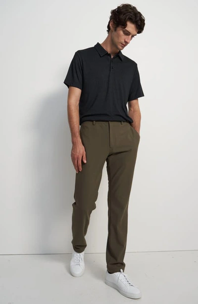 Theory Zaine Precision Ponte Knit Pants In Dark Moss