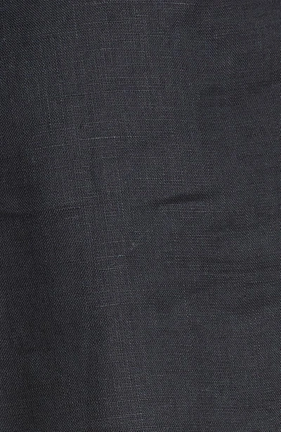 Shop Zimmermann Halcyon Linen Slipdress In Black
