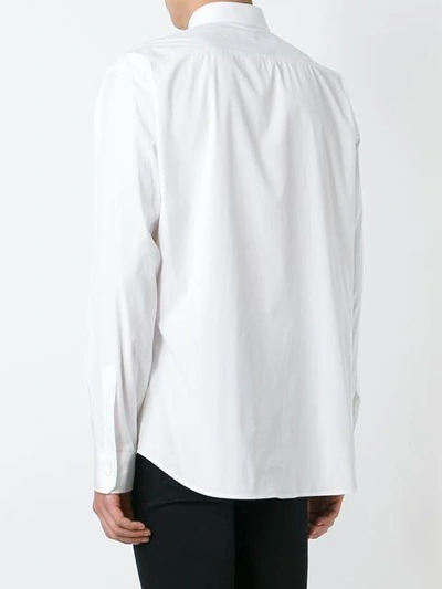 Shop Dsquared2 Classic Plaque Detail Shirt In White