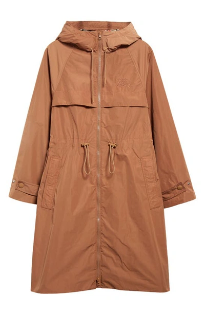 Shop Burberry Charminster Equestrian Knight Parka In Camel