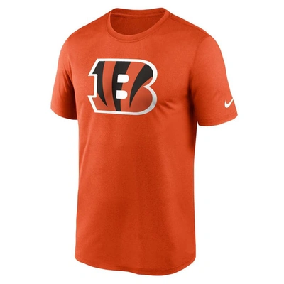 Shop Nike Orange Cincinnati Bengals Legend Logo Performance T-shirt