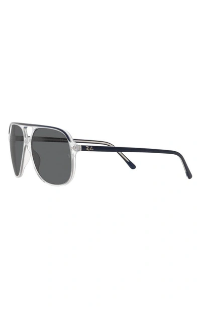 Shop Ray Ban Ray-ban Bill 60mm Square Sunglasses In Blue On Transparent/ Dark Grey