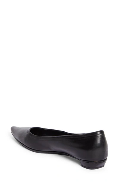 Shop The Row Claudette Pointed Toe Ballet Flat In Black