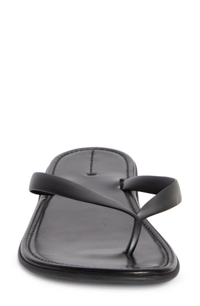 The Row, Beach black flip flop sandals