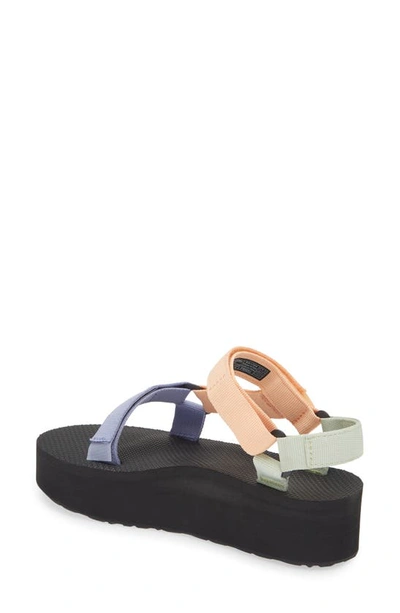 Teva Flatform Universal Platform Wedge In Sherbert Multi In Sherbert Multi