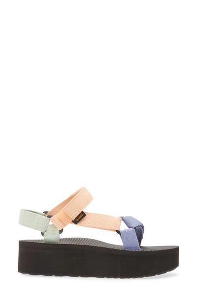 Teva Flatform Universal Platform Wedge In Sherbert Multi In Sherbert Multi