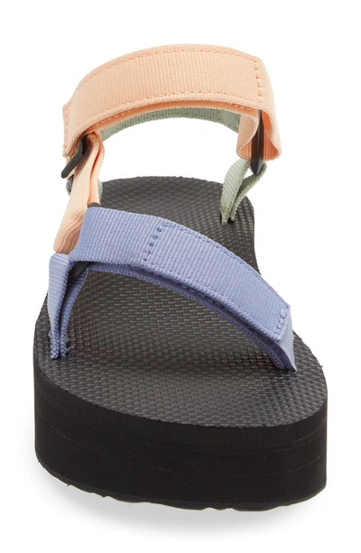 Teva Flatform Universal Platform Wedge In Sherbert Multi In Sherbert Multi