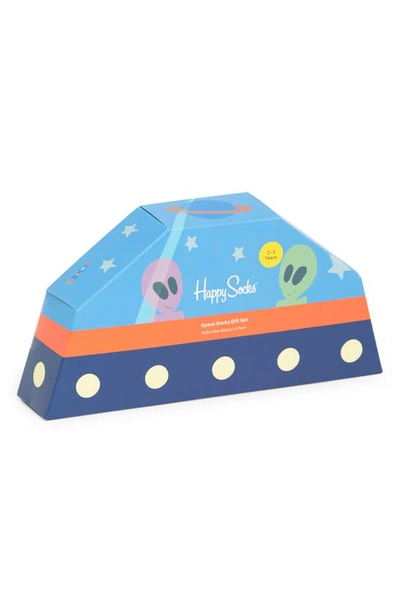 Shop Happy Socks Kids' 4-pack Space Socks In Assorted Colors