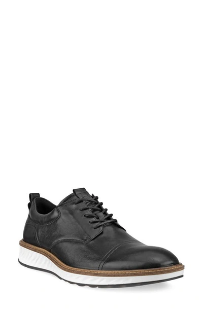 Shop Ecco St.1 Hybrid Cap Toe Derby In Black