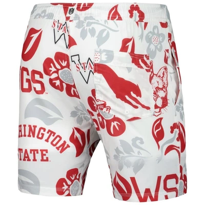 Shop Wes & Willy White Washington State Cougars Vault Tech Swimming Trunks