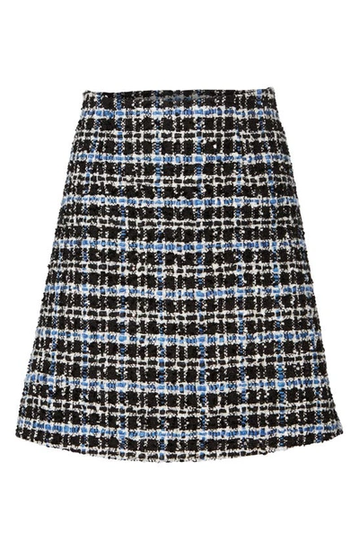 Shop Carolina Herrera A-line Metallic Tweed Miniskirt In Bluebell Multi