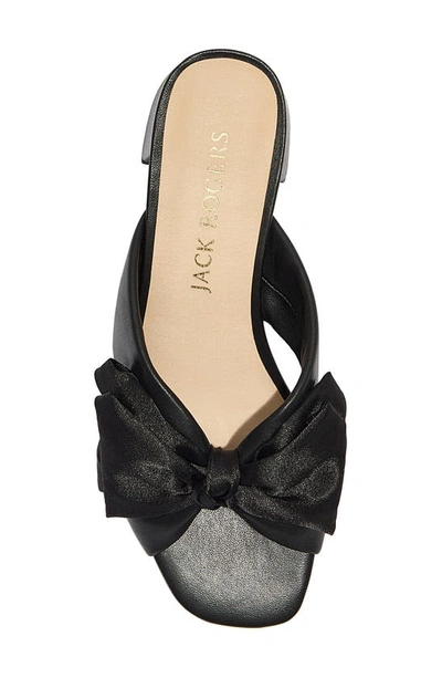 Jack Rogers Debra Block Heel Slide Sandal In Black