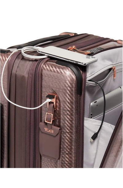 Tumi Tegra Lite Front Pocket Expandable Spinner Suitcase In Blush