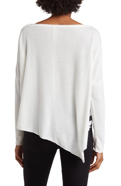 Go Couture Dolman Sleeve Asymmetric Hem Top In Black