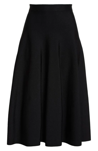 Shop The Row Cindy A-line Midi Skirt In Black