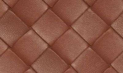 Shop Bottega Veneta Mini Intrecciato Leather Crossbody Bag In 2650 Wood-gold