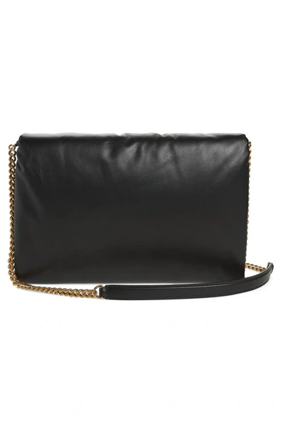 Shop Dolce & Gabbana Devotion Logo Heart Puffy Leather Crossbody Bag In Nero