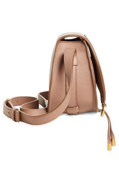 Shop Chloé Small Marcie Leather Crossbody Bag In Woodrose 527