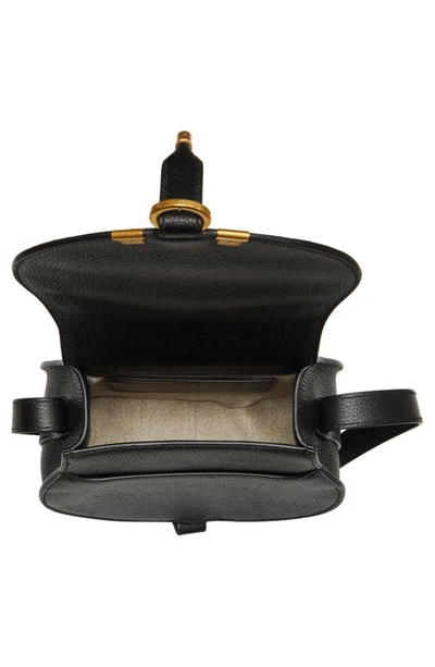 Chloé Women Small Marcie Saddle Bag In Grained Leather In Black