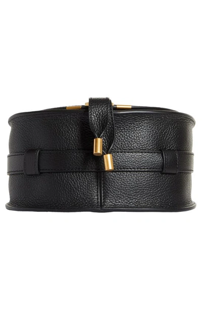 Shop Chloé Small Marcie Leather Crossbody Bag In Black