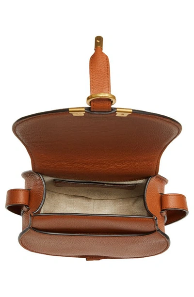 Chloé Marcie Small Crossbody Bag In Grained Calfskin In Tan