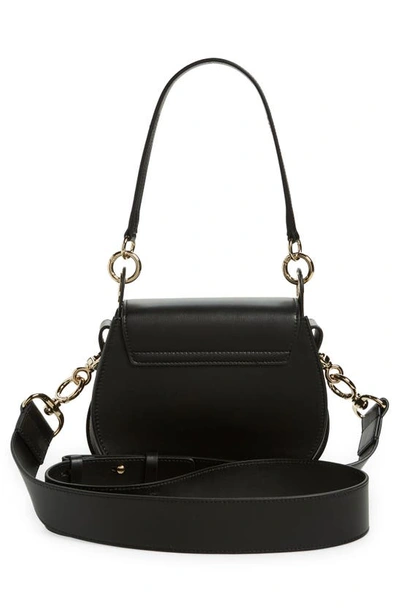 Shop Chloé Small Tess Leather Crossbody Bag In Black