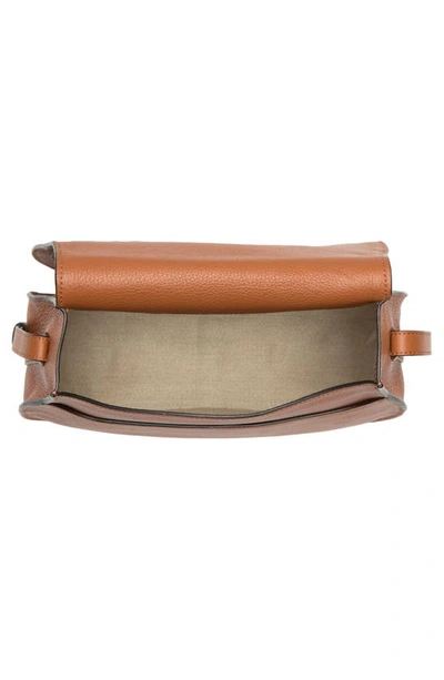 Chloé Marcie Medium Slim Crossbody Bag In Grained Calfskin In Tan