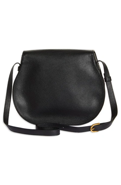 Shop Chloé Medium Marcie Leather Crossbody Bag In Black