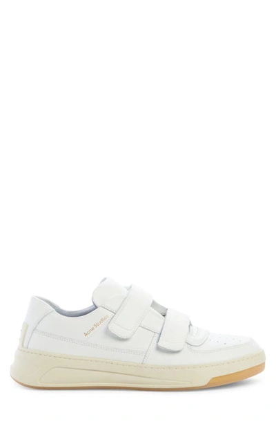 Shop Acne Studios Face Double Strap Low Top Sneaker In White