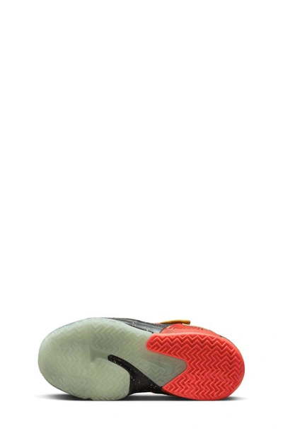 Shop Nike Kids' Lebron Witness 7 Basketball Shoe In Black/ Volt/ Bright Crimson