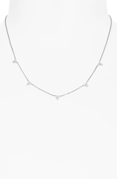 Roberto Coin Diamonds By The Inch Station Necklace In Wg