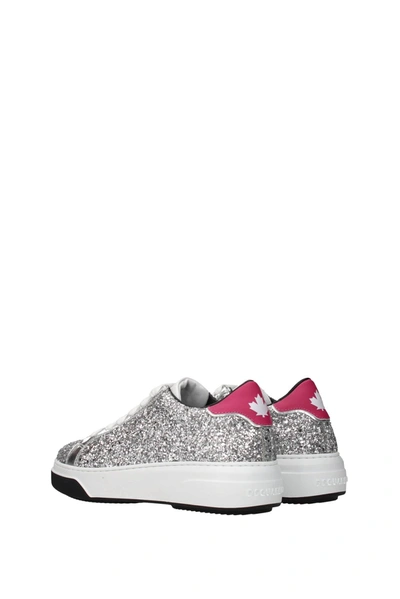Shop Dsquared2 Sneakers Bumper Glitter Silver