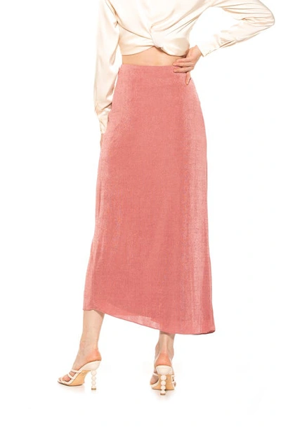 Shop Alexia Admor Jeanette Midi Skirt In Blush