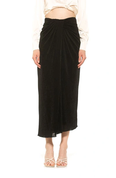 Shop Alexia Admor Jeanette Midi Skirt In Black