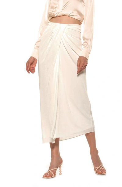 Shop Alexia Admor Jeanette Midi Skirt In Ivory