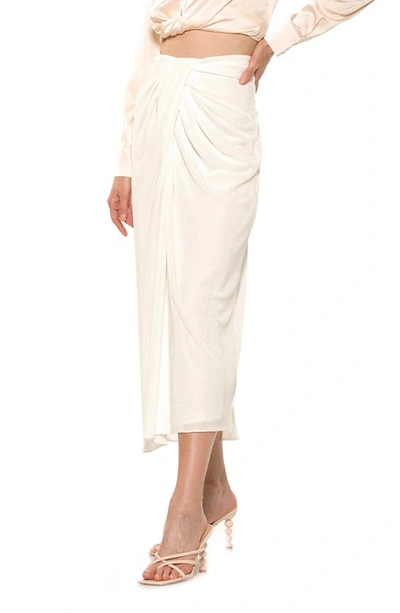 Shop Alexia Admor Jeanette Midi Skirt In Ivory
