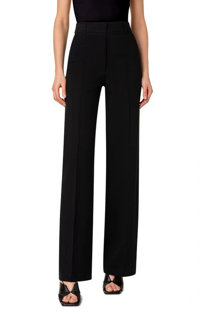 Shop Akris Punto Chiaro Jersey Straight Leg Pants In 009 Black