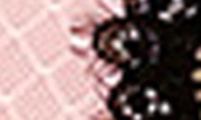 Shop Dreamgirl Lace Trim Underwire Bustier & G-string In Black/pink