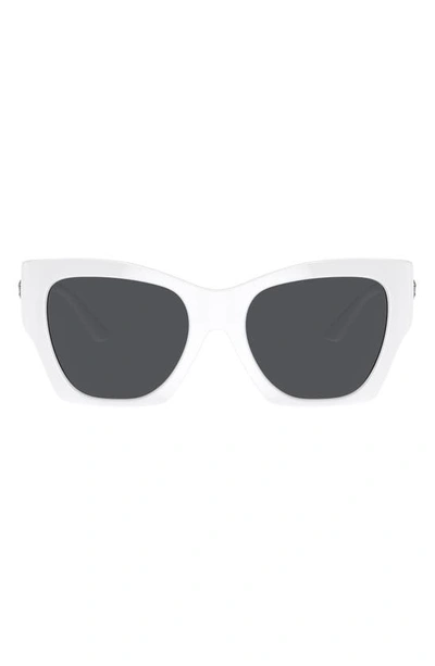 Shop Versace 55mm Square Sunglasses In White
