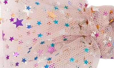 Baby Bling Tulle Fab Bow Headband In Pink Multi Star