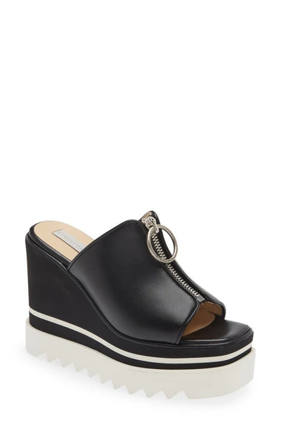 Shop Stella Mccartney Sneakelyse Platform Wedge Sandal In 1000 Black