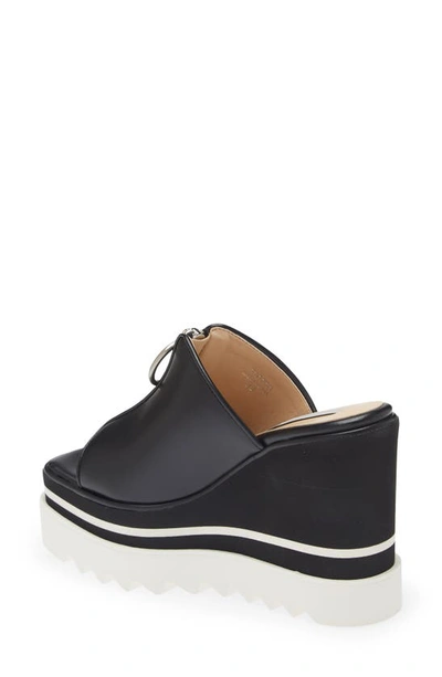 Shop Stella Mccartney Sneakelyse Platform Wedge Sandal In 1000 Black