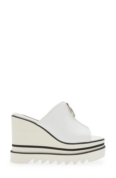 Shop Stella Mccartney Sneakelyse Platform Wedge Sandal In 9001 White