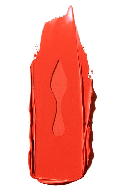 Christian Louboutin Louboutin Rouge Silky Satin On The Go Lipstick In My Orange 555