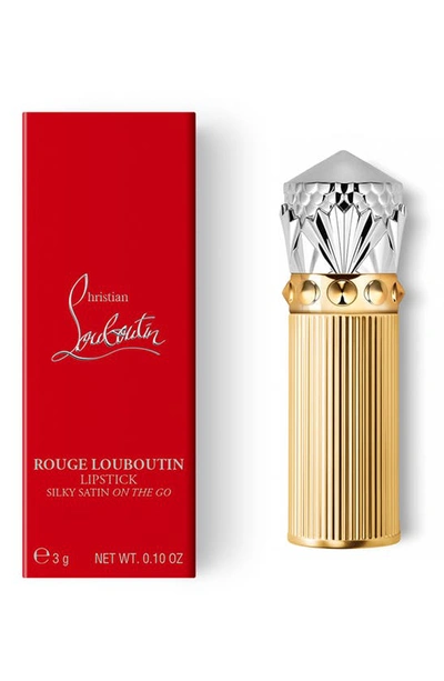 Shop Christian Louboutin Rouge Louboutin Silky Satin On The Go Lipstick In My Orange 555