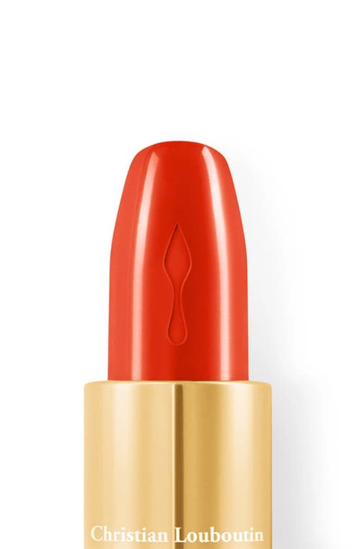 Shop Christian Louboutin Rouge Louboutin Silky Satin On The Go Lipstick In My Orange 555