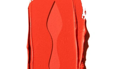 Christian Louboutin Louboutin Rouge Silky Satin On The Go Lipstick In My Orange 555