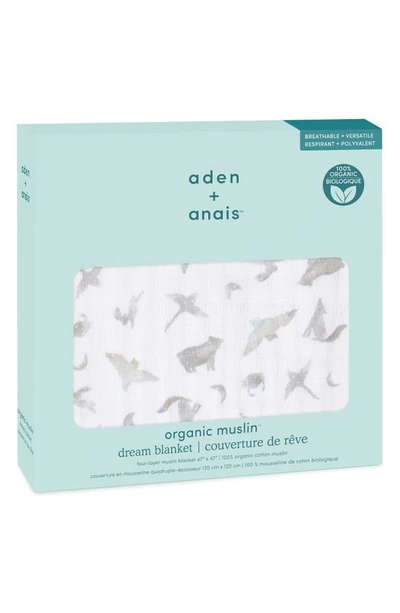 Shop Aden + Anais Dream Organic Cotton Muslin Blanket In Map The Stars Grey